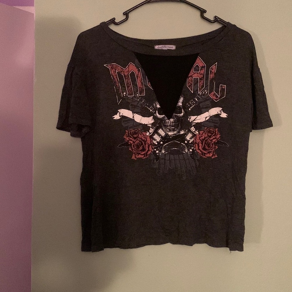 Charlotte Russe metal shirt